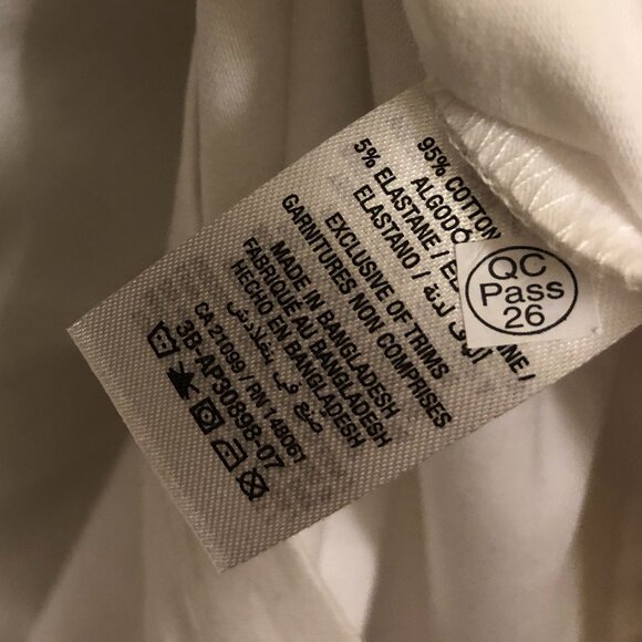 NEW - Ardene - 2-pack bundle - white V-neck short sleeve cotton shirts - Picture 5 of 5